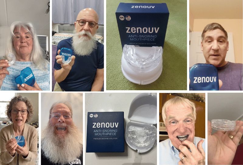 Real Zenouv customers across the US holding the mouthpiece and travel case